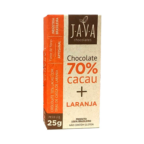 Chocolate 70% Cacau + Laranja