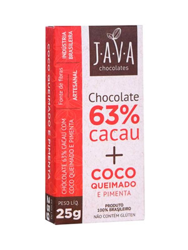 Chocolate 63% + Coco com Pimenta