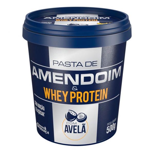 Pasta de Amendoim com Whey Protein e Avelã